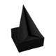 Servet Pronappe 1/4 vouw 2-laags 380x380mm 40 vel zwart