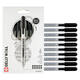 Gelschrijver Sakura Gelly Roll Classic 08 klikfunctie zwart 10 stuks