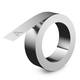 Reliëftape Dymo embossing zelfklevend aluminium 12mm zilver