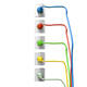 Kabel ACT STROOM C13 recht - CEE7/7 zwart 2.0 meter