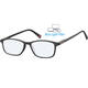 Bril  Montana +0.00 dpt blue light filter zwart