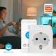 Slimme stekker Nedis Smartlife Wifi 3 stuks wit