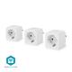 Slimme stekker Nedis Smartlife Wifi 3 stuks wit