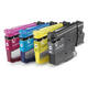 Inktcartridge Brother LC-527XL zwart + 3 kleuren