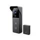 Videodeurbel Nedis Smartlife Wifi 3MP Full HD 1296p zwart