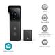 Videodeurbel Nedis Smartlife Wifi 3MP Full HD 1296p zwart