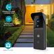 Videodeurbel Nedis Smartlife Wifi 3MP Full HD 1296p zwart