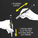 Acrylmarker Online lettering 5 breedtes zilver
