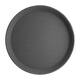 Dienblad Olympia Kristallon antislip rond Ø35.6cm PP zwart