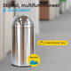 Afvalbak BRASQ Push Bin PB230+ 30 liter rvs