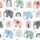 Inpakpapier Rotolux Rosie 200x70cm assorti