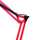 Bureaulamp MAUL Study met tafelklem excl.LED E27 lamp rood