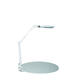 Loeplamp MAUL Crystal LED dimbaar tafelklem lens 234 cm2 wit