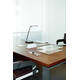 Bureaulamp MAUL Pure LED dimbaar met USB-poort antraciet - zilver