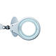 Loeplamp MAUL Source LED dimbaar met tafelklem lens 126 cm2 wit