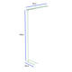 Vloerlamp MAUL Jet LED hoog 195cm wit