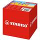 Kleurpotloden STABILO 203 Trio dik assorti classpack à 300 stuks