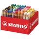 Kleurpotloden STABILO 882 woody 3 in 1 incl 4 slijpers classpack 76st