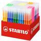 Viltstift STABILO Trio A-Z 378 fijn assorti classpack à 240 stuks