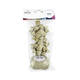 Cadeaulint Polyband en 2 rozetten goud glitter
