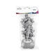 Cadeaulint Polyband en 2 rozetten zilver glitter