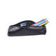 Pennenetui Oxford 22x6cm leer rond zwart