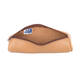 Pennenetui Oxford 22x6cm leer rond naturel