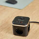 Stekkerblok Fellowes Power Cube F 3vdg 1xUSB A 2xUSB C 2 meter zwart