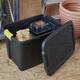 Opbergbox Bankers Box 60L met handgrepen robuust zwart