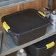 Opbergbox Bankers Box 24 liter met handgrepen robuust zwart