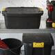 Opbergbox Bankers Box 24 liter met handgrepen robuust zwart