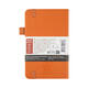 Notitieboek Sakura pocket 90x140mm lijn hard cover amber