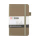 Notitieboek Sakura pocket 90x140mm lijn hard cover sintel