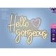 Ledbord Lumineo indoor USB neon Hello Gorgeous