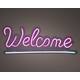 Ledbord Lumineo indoor USB neon Welcome