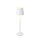 Tafellamp Lumineo led oplaadbaar steady buiten wit