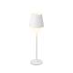 Tafellamp Lumineo led oplaadbaar steady binnen wit