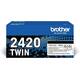 Toner Brother TN-2420TWIN zwart