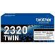 Toner Brother TN-2320TWIN zwart