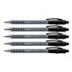 Balpen Paper Mate Flexgrip Ultra medium zwart blister à 5 stuks