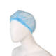 Haarnet Hynex clip non-woven blauw pp 100 stuks