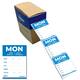 Etiket Avery HACCP maandag-blauw 40x56mm 500 stuks