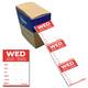 Etiket Avery HACCP woensdag-rood 40x56mm 500 stuks