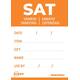 Etiket Avery HACCP zaterdag-oranje 40x56mm 500 stuks