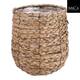 Plantenmand Mica Avalon zeegras rond 21x18cm lichtbruin