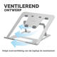 Laptopstandaard Fellowes Alumia zilver