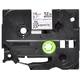 Labeltape Brother P-touch TZe-SE4 veiligheidstape 18mm zwart op wit