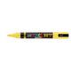 Paintmarker Uni POSCA PC-5BR brushpunt medium geel