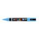 Paintmarker Uni POSCA PC-5BR brushpunt medium lichtblauw