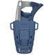 Veiligheidsmes Martor Secunorm 610 XDR trapezium 18mm met holster zilver